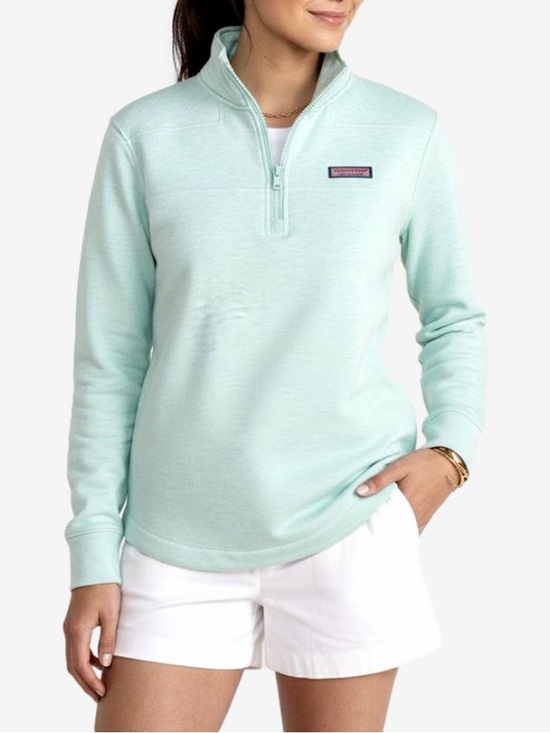 Vineyard Vines Tops - Vineyard Vines Mint Half-Zip Dreamcloth Shep Shirt